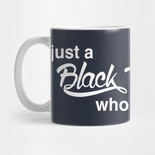 Black Girl Who Loves Books White Mug